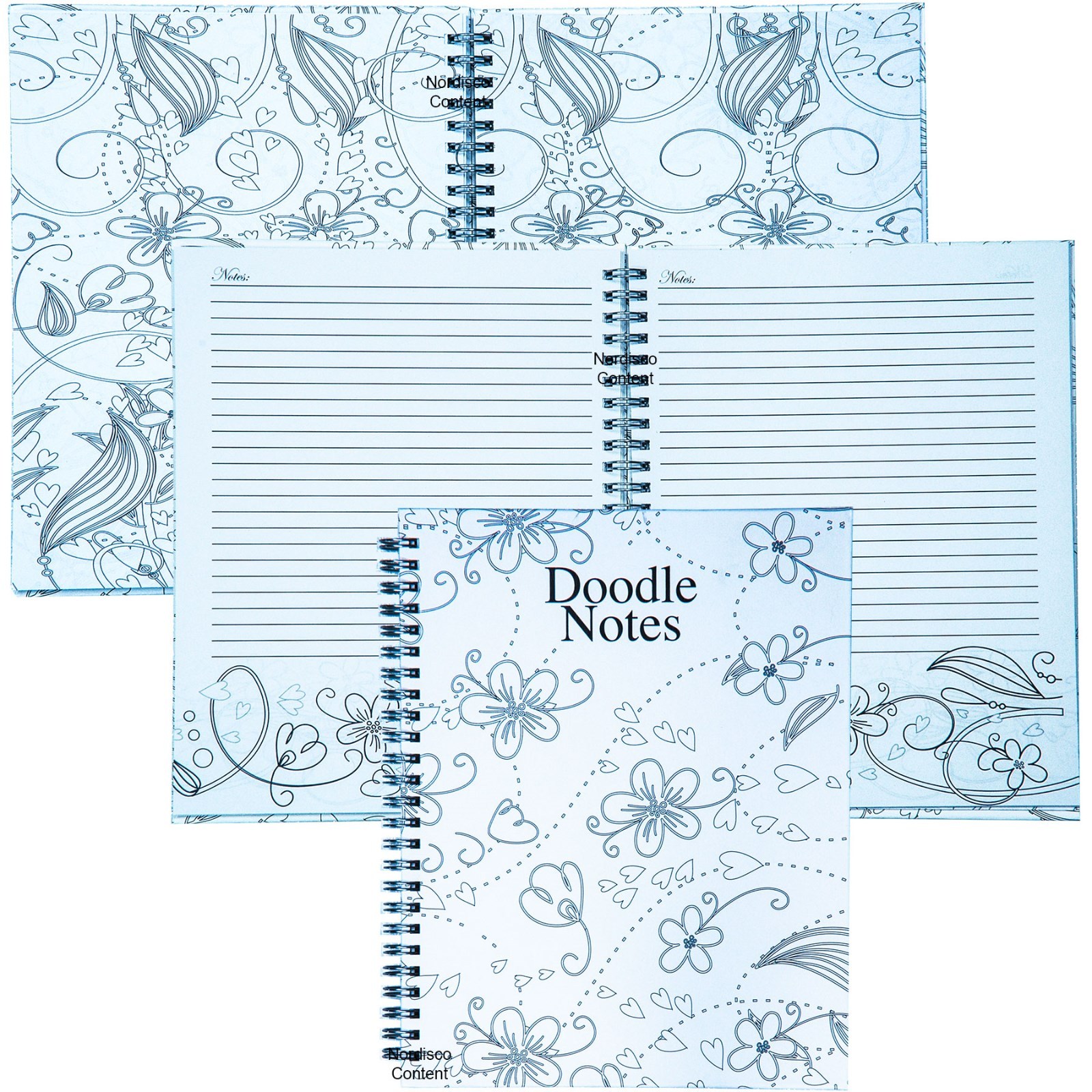 HOD78190 Doodle Notes, Adult Coloring Book For Notes, 7 x 9″ ,110 Pages