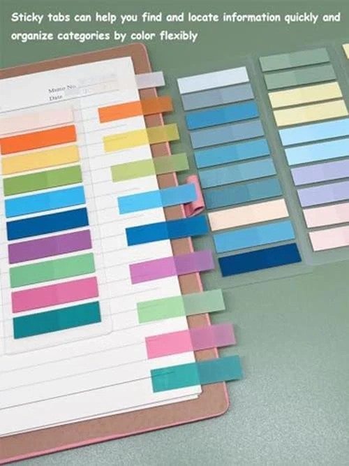 4800pcs Book Annotation Tabs, Sticky Book Tabs for Annotating, Morandi Sticky