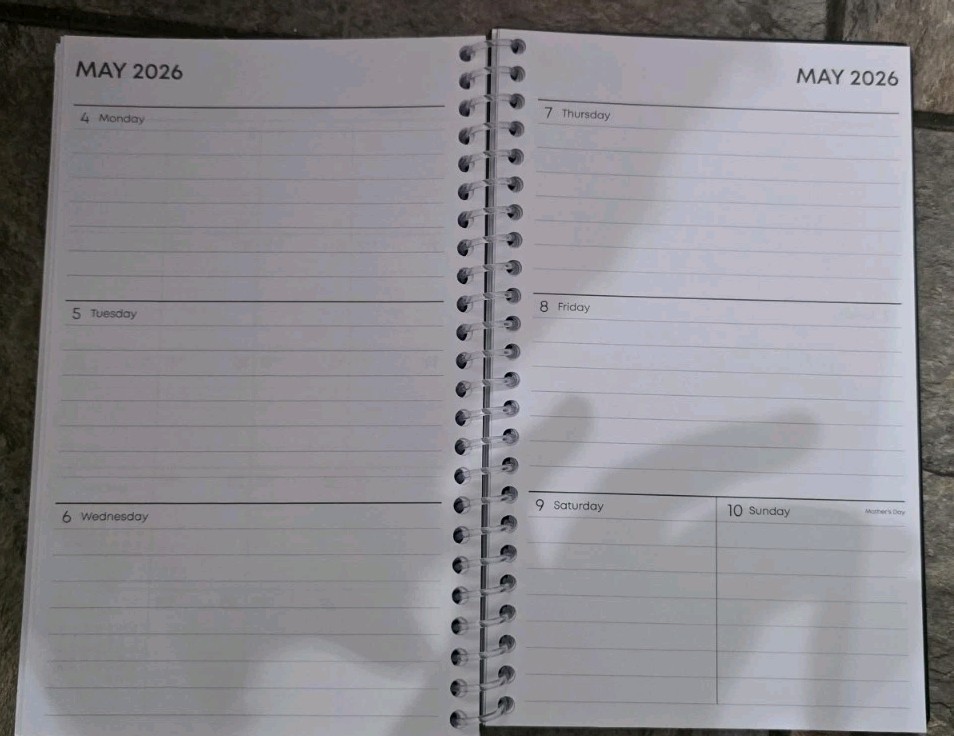 Blue Sky Monthly Weekly Daily Planner W/ Magnetic Bookmark, Oct 2025-Dec 2026