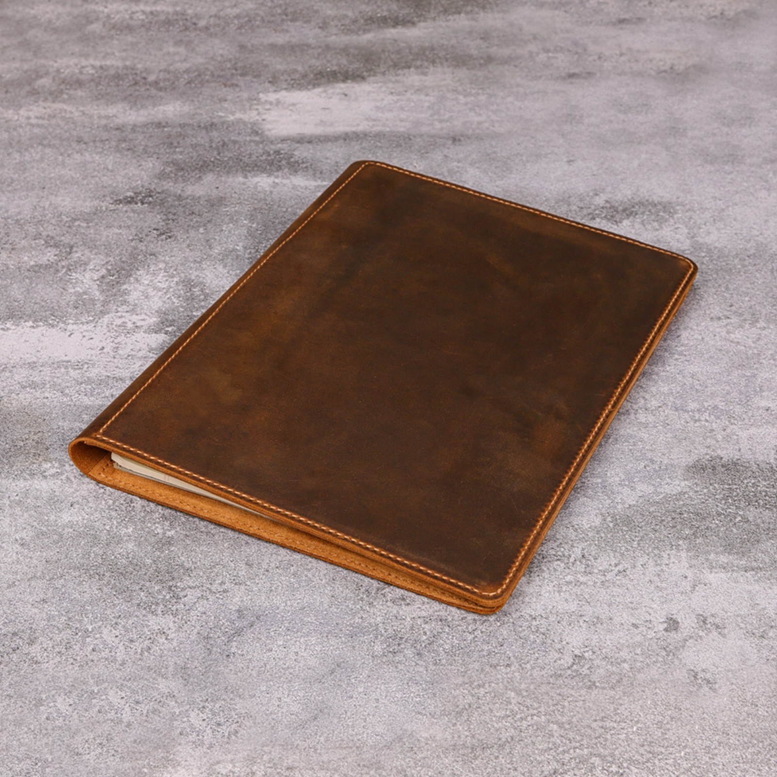 Personalized Leather Portfolio Padfolio Letter Size A4 Notepad Organizer