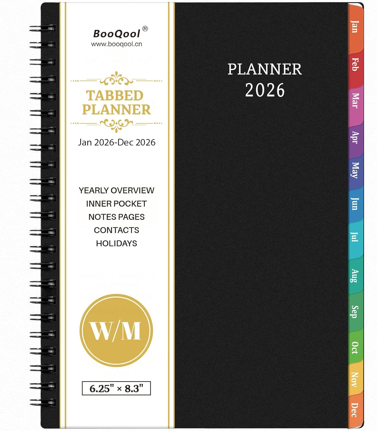 2026 Planner – Planner 2026, 2026 Planner Weekly and Monthly with Tabs, Jan 2026