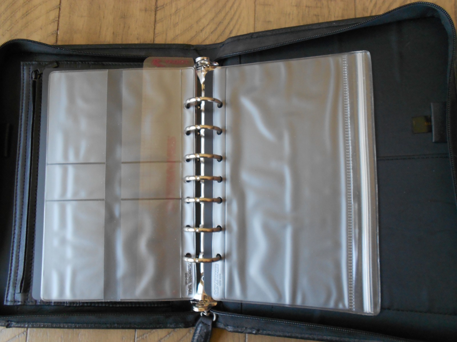 Day-Runner Genuine Black Leather 7-Ring Planner Binder “Classic” #191-93 inserts