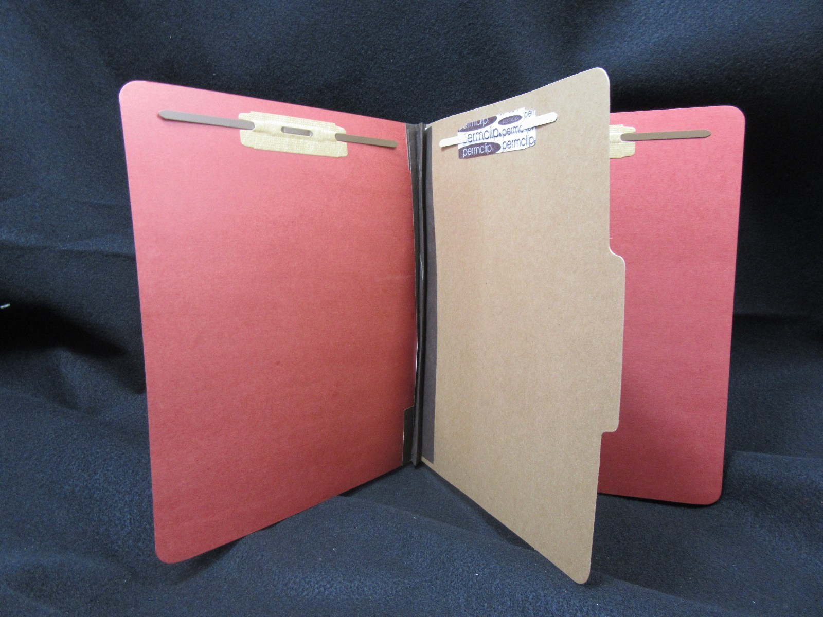 Skilcraft Classification File Folder 1 Divider 4 Part w/ fasteners 1 box of 10