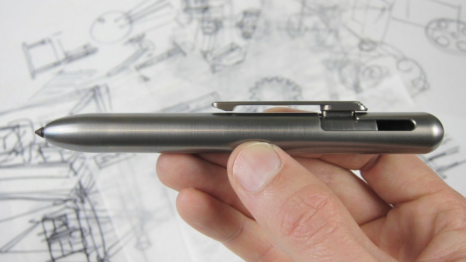 MARKSMITH Titanium Bolt Action Retractable Permanent Marker – Black Ink