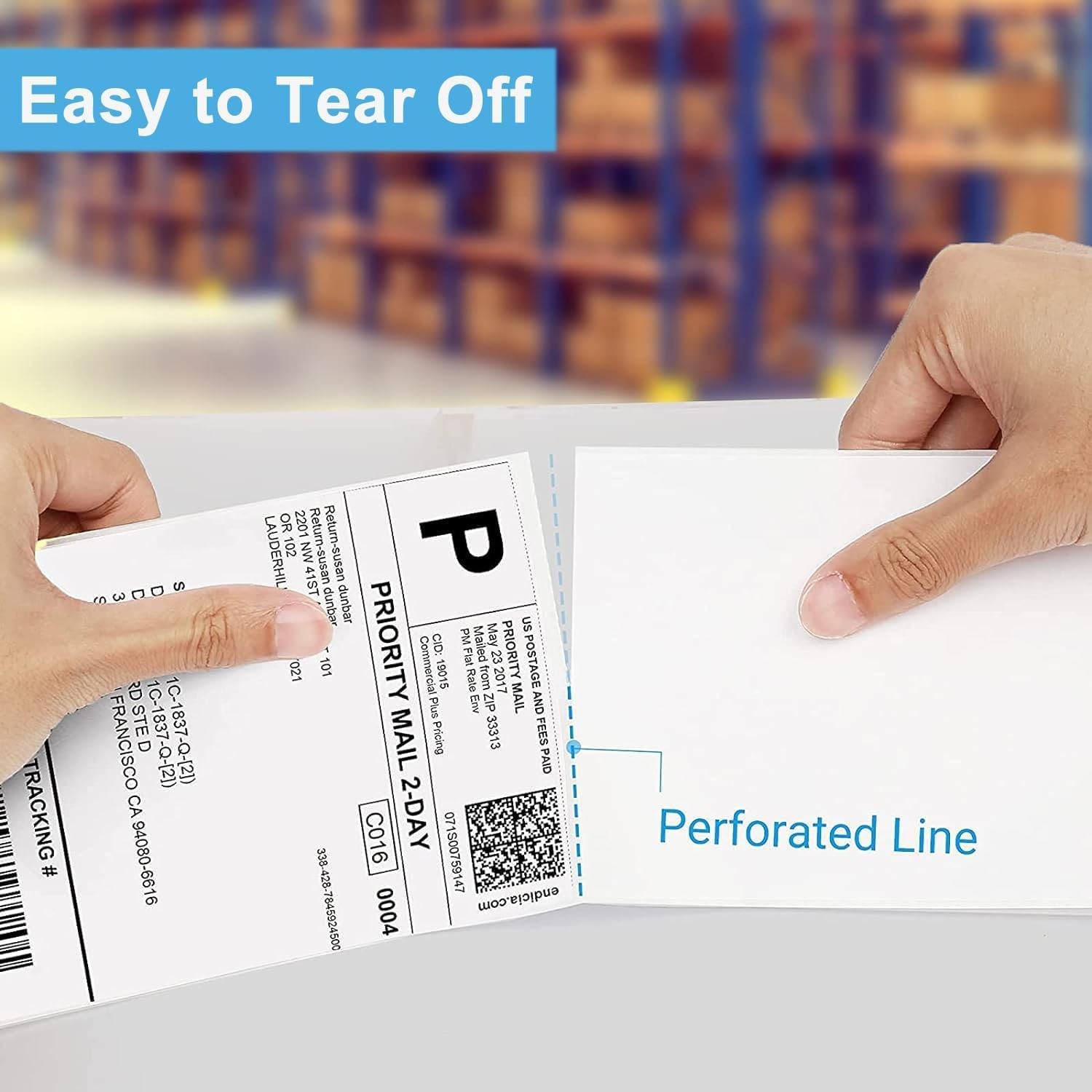 450/Roll 4″x6″ Direct Thermal Shipping Labels For Zebra ZP450 Eltron LP2844 UPS