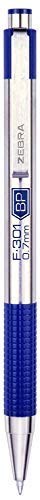 Zebra F-301 Retractable Ballpoint Pen with 1 Count (Pack of 4), Black, blue