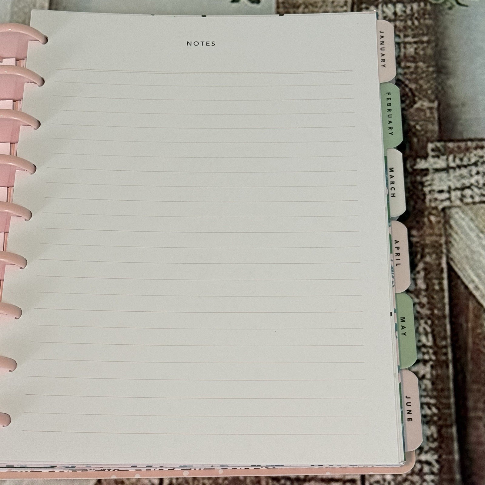 Maggie Holmes Day to Day Undated Pages Planner English Garden Scrapbooking 20/21