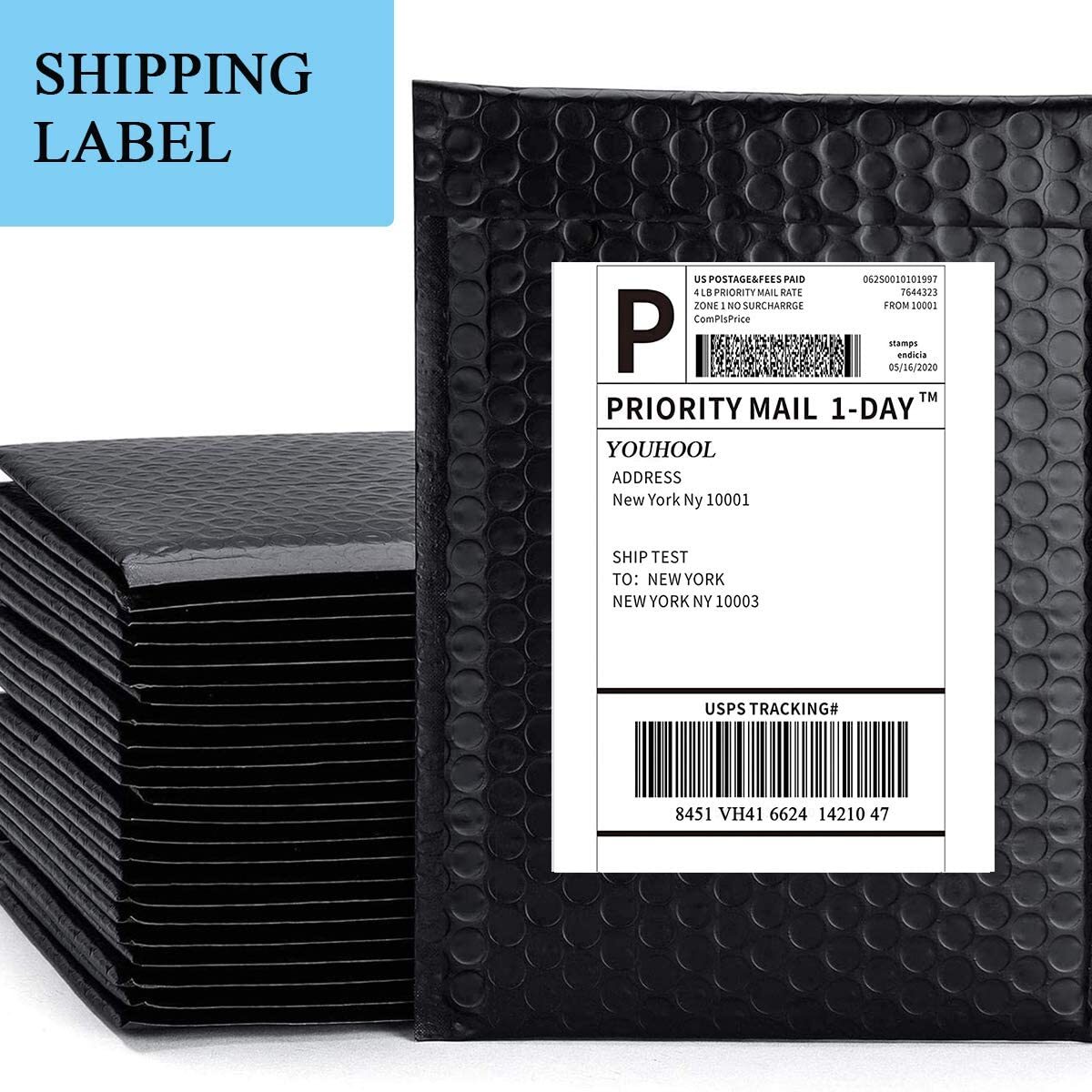 500-10000 Shipping Labels Fanfold 4×6 Direct Thermal for Zebra Rollo Printer UPS