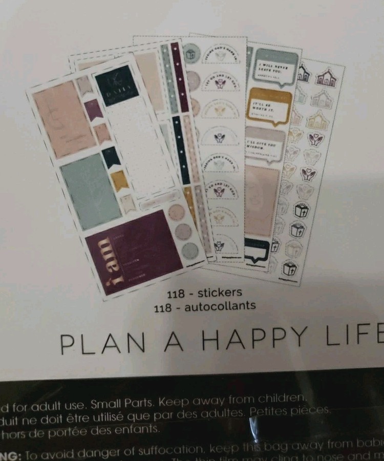The Happy Planner Simple Faith CLASSIC PLANNER COMPANION ACCESSORIES 169 Pieces