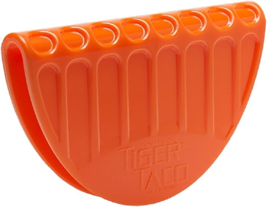 Tiger Taco Box Clips 5″ Long x 0.75″ Wide x 3″ High (13 x 2 x 8 cm), Orange