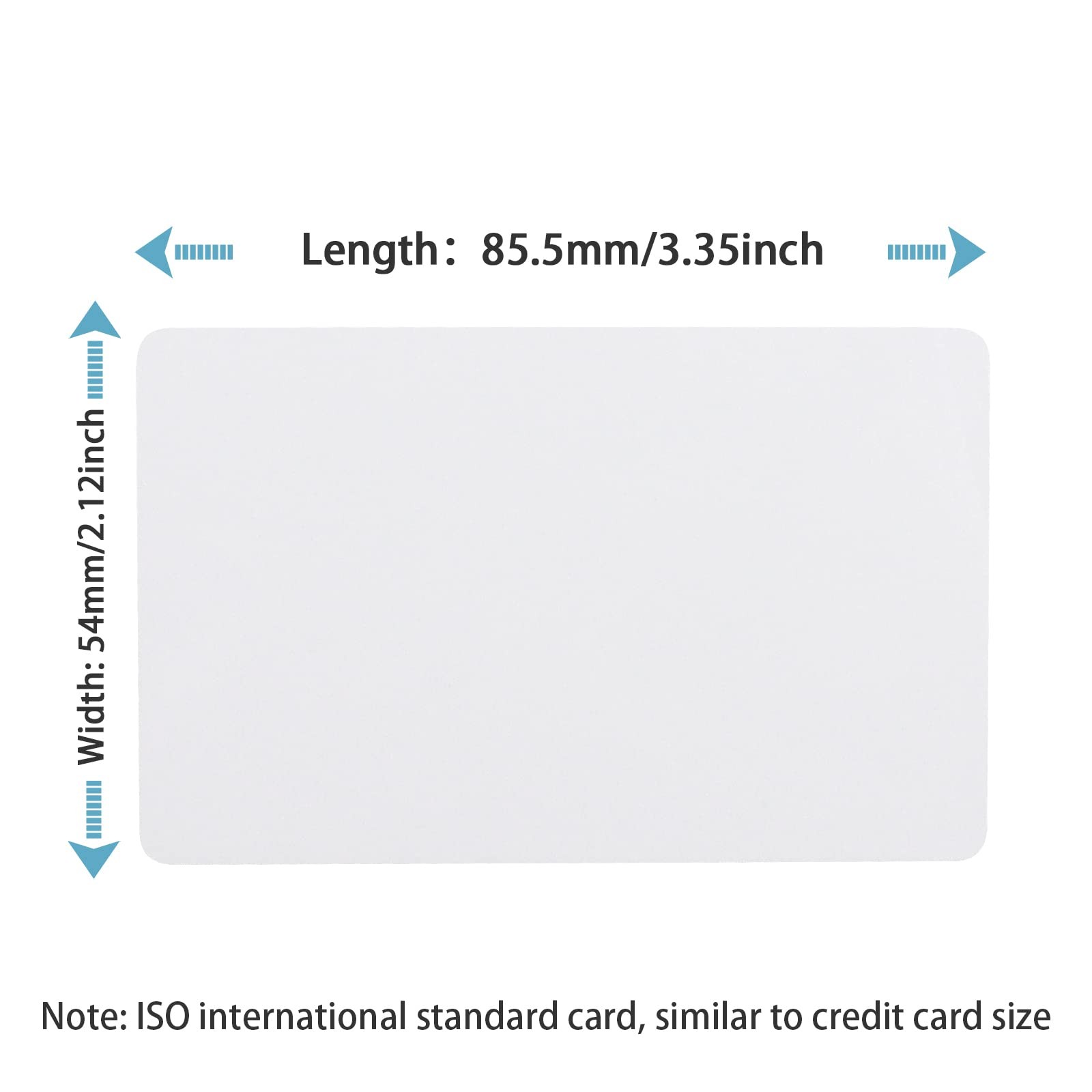20 PCS Premium CR80 30 Mil Graphic Blank PVC Cards Photo ID Badge Printers