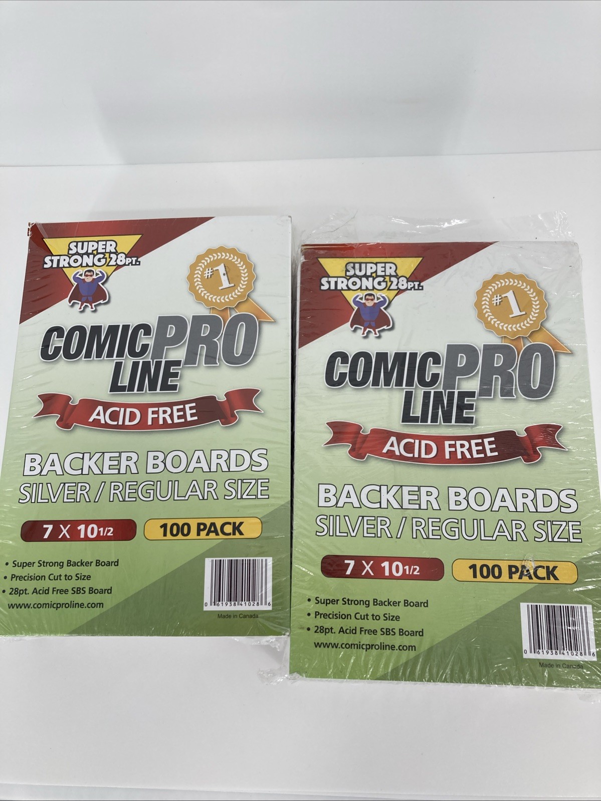 2 Pk Comic Pro Line Backer Boards Comics 28pt