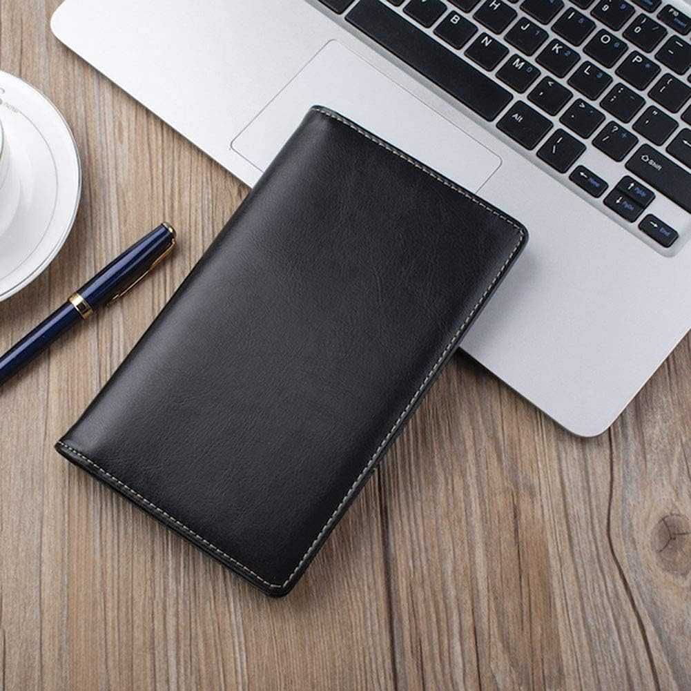 Sooez Leather Professional Business Card Book Holder Organizer, 240 Capacity Cre