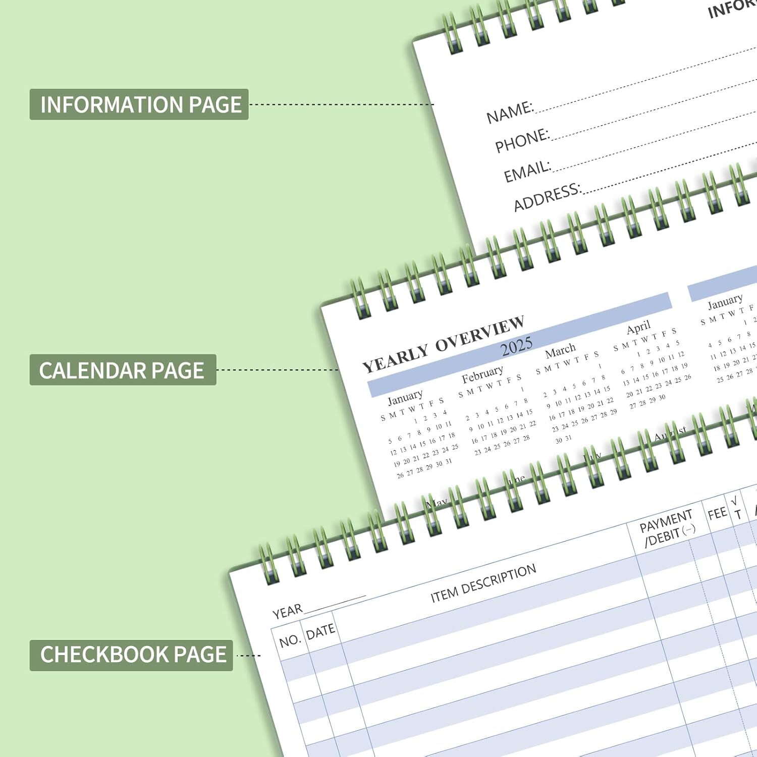 Checkbook Register, Check Registers for Personal Checkbook, Financial Ledger, Ch