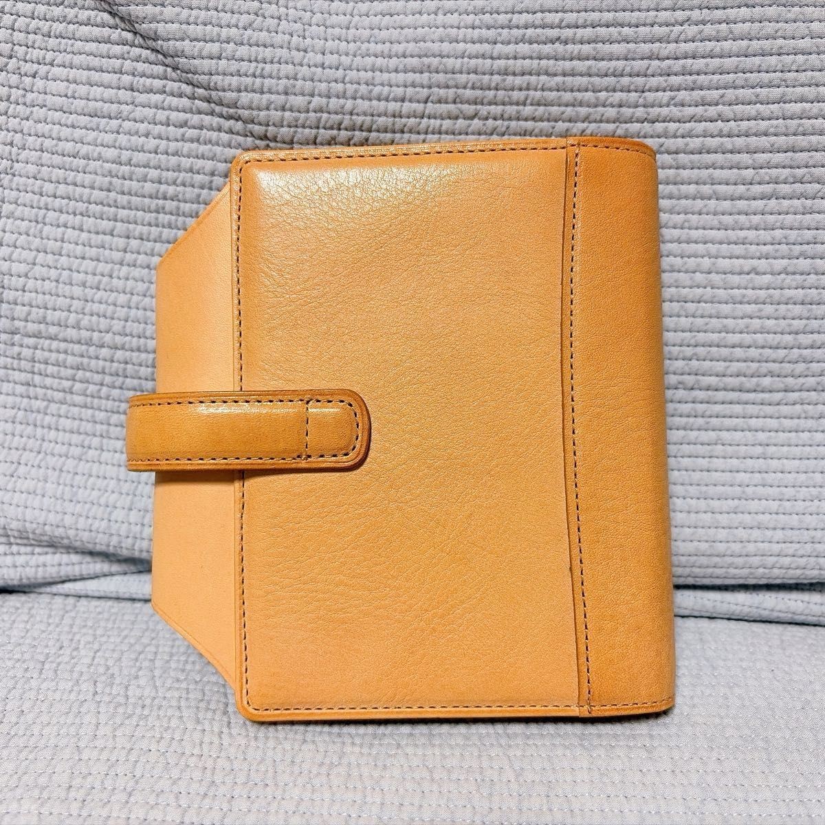 KNOX N/PEARCE System Planner Mini 6 Ring Natural Leather Natural Excellent