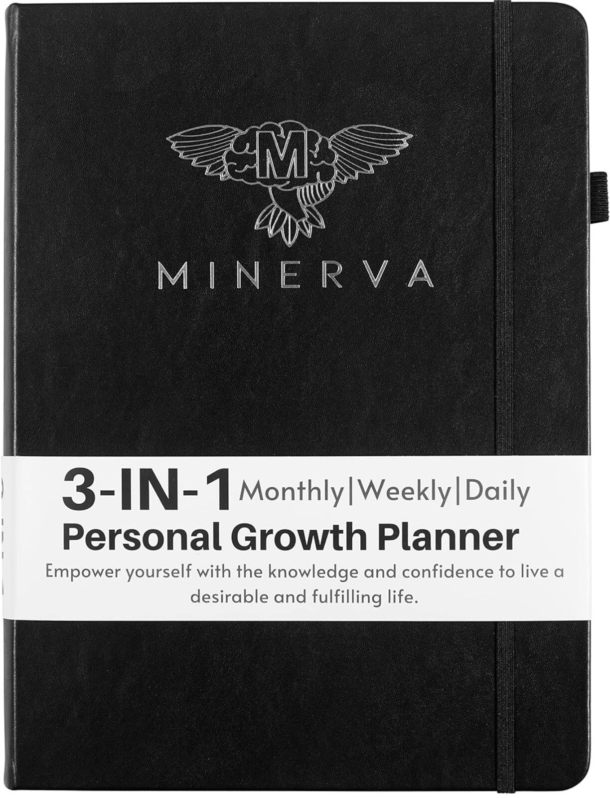 MINERVA Premium 3-in-1 Personal Growth Planner. Goal Setting + Monthly Planning