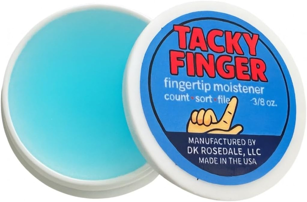 Fingertip Moistener 3/8 oz – Odor-Free, Non-Toxic Gel for Counting, Sorting, Fil