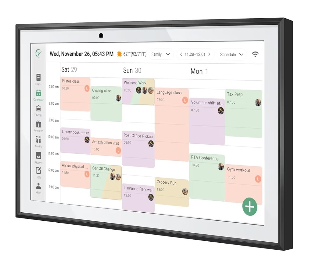 10.1 Inch Smart Digital Calendar Planner & Chore Chart,Touch Screen for Family