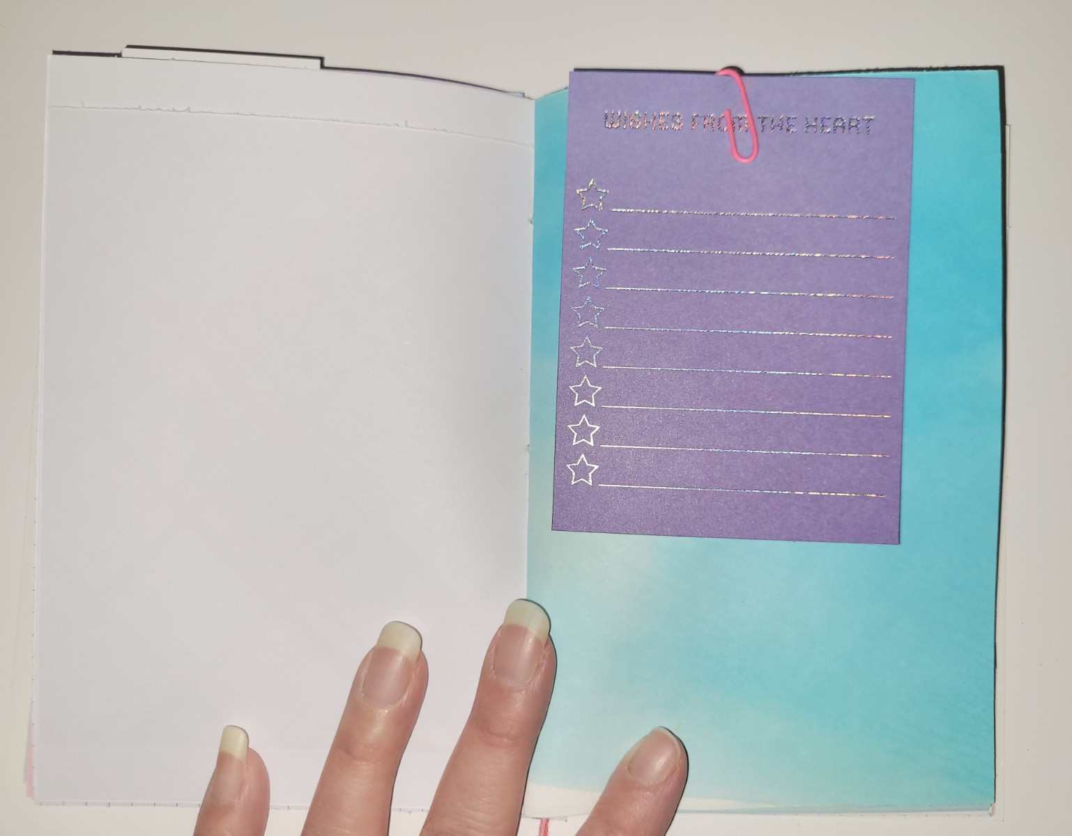 Handmade Mini Greeting Card Junk Journals 2-pack Winter Pastel