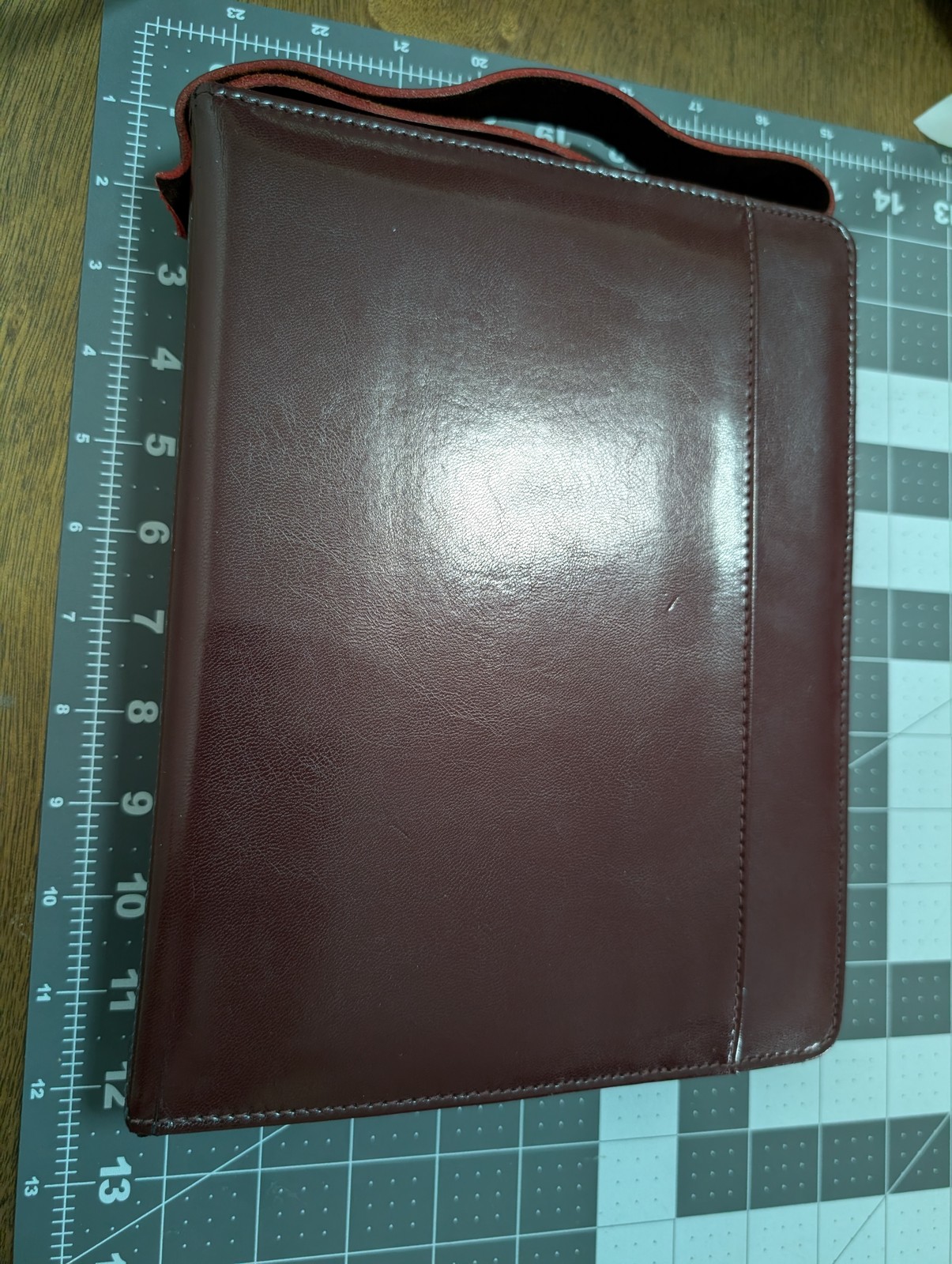 Day Planner Inc. Classic Edition Zippered Organizer Planner Burgundy VTG