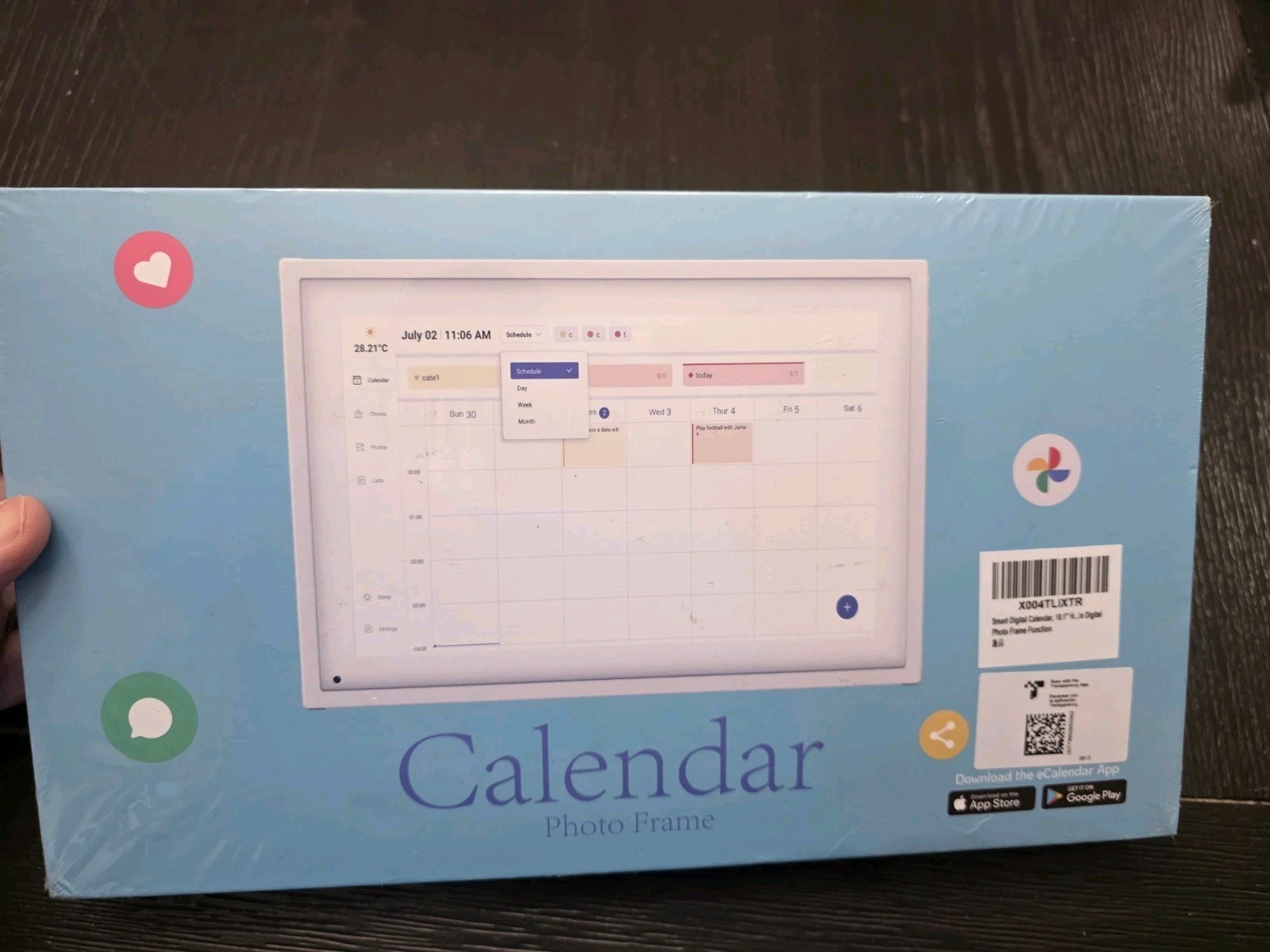 10.1 Inch Smart Digital Calendar Planner & Chore Chart,Touch Screen for Family