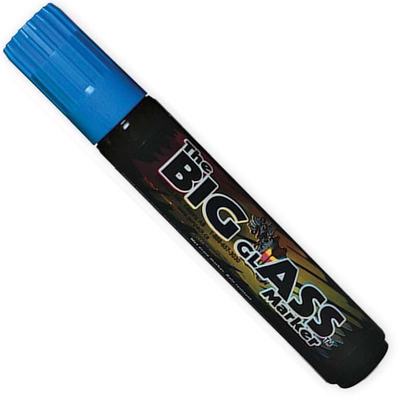 The Big Glass Marker Washable BLUE Writer – Automotive Car Paint Pen – 1 Count