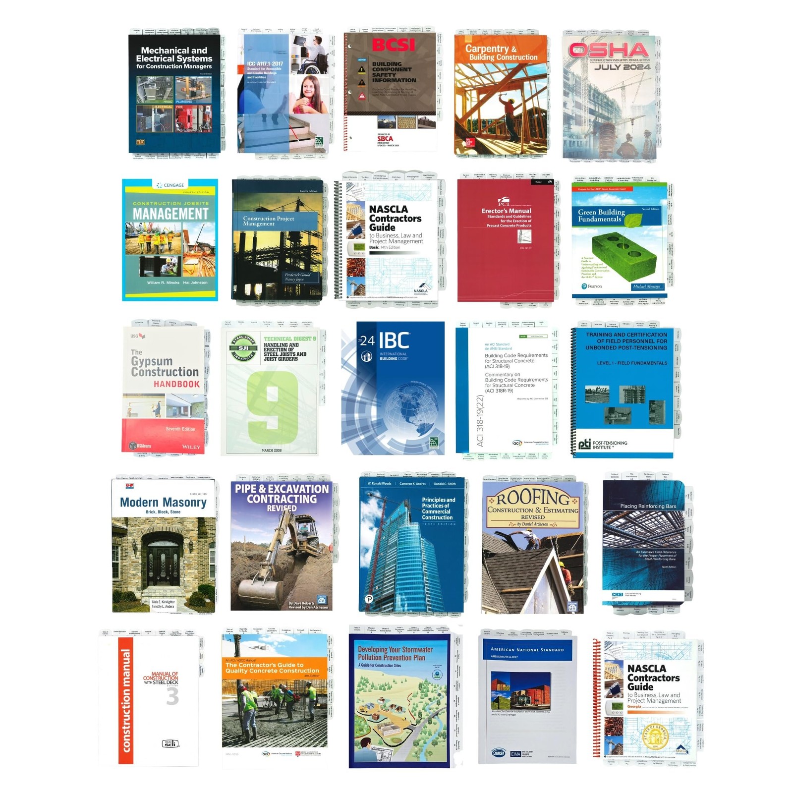 Preprinted Tabs – NASCLA Accredited Examination – Georgia Commercial General