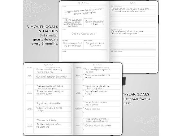 Hourly Planner w/ Time Slots Black A5 (5.5” x 8.3”)