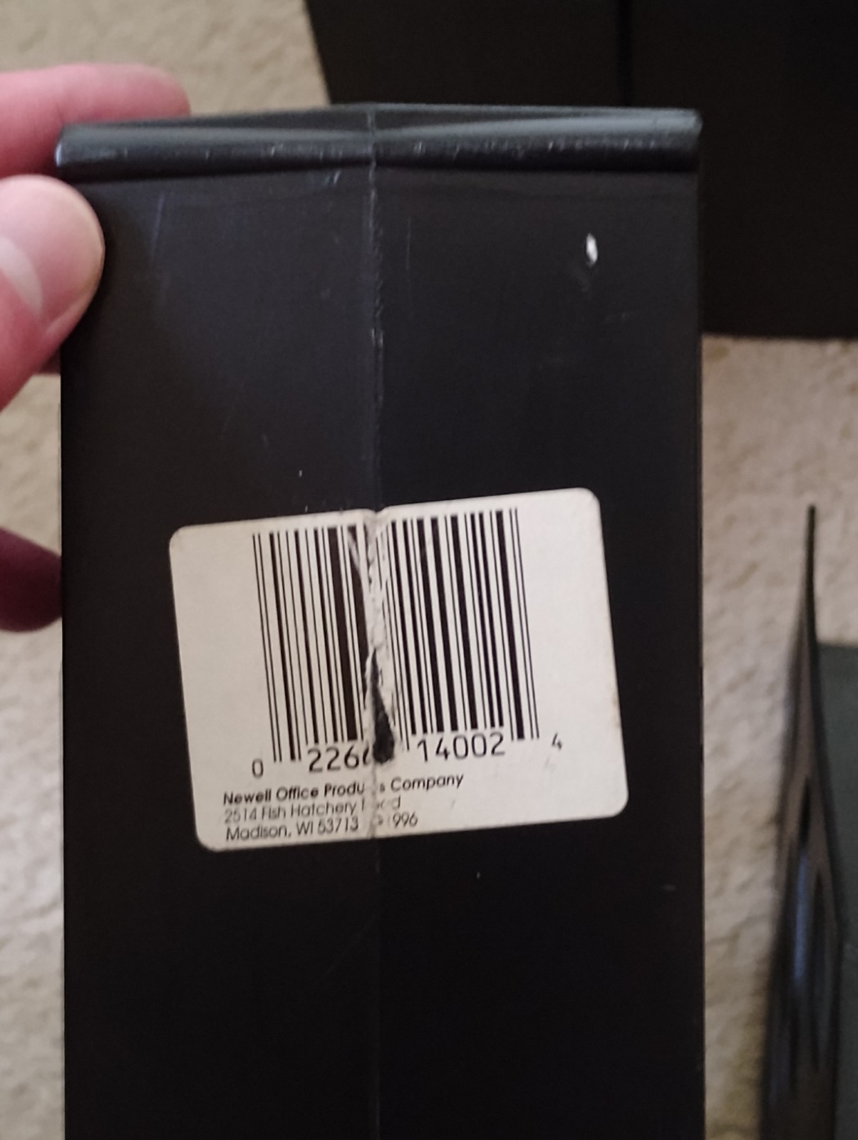 Newell Office Products Standing Black Plastic File & Magazine Holders, Lot Of 7