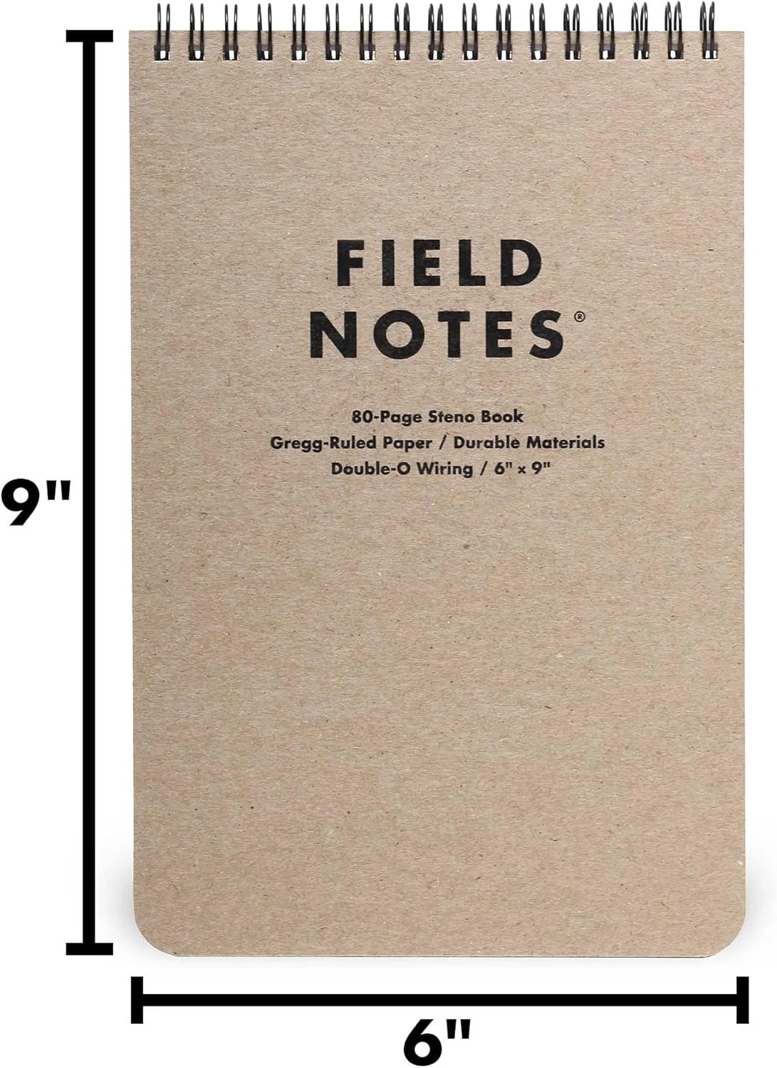 Field Notes – Steno Pad, 80 Pages – 6″ x 9″