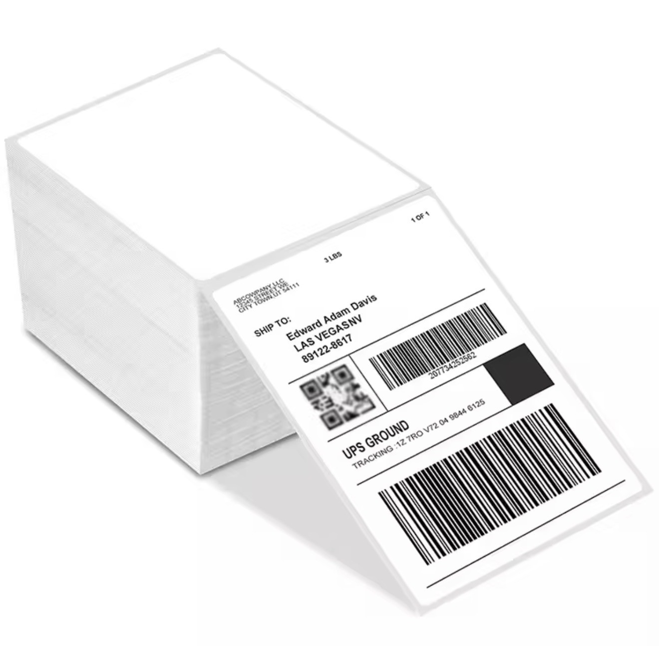 4″x6″ Direct Thermal Shipping Labels 1000 sheets for Printers Fanfold
