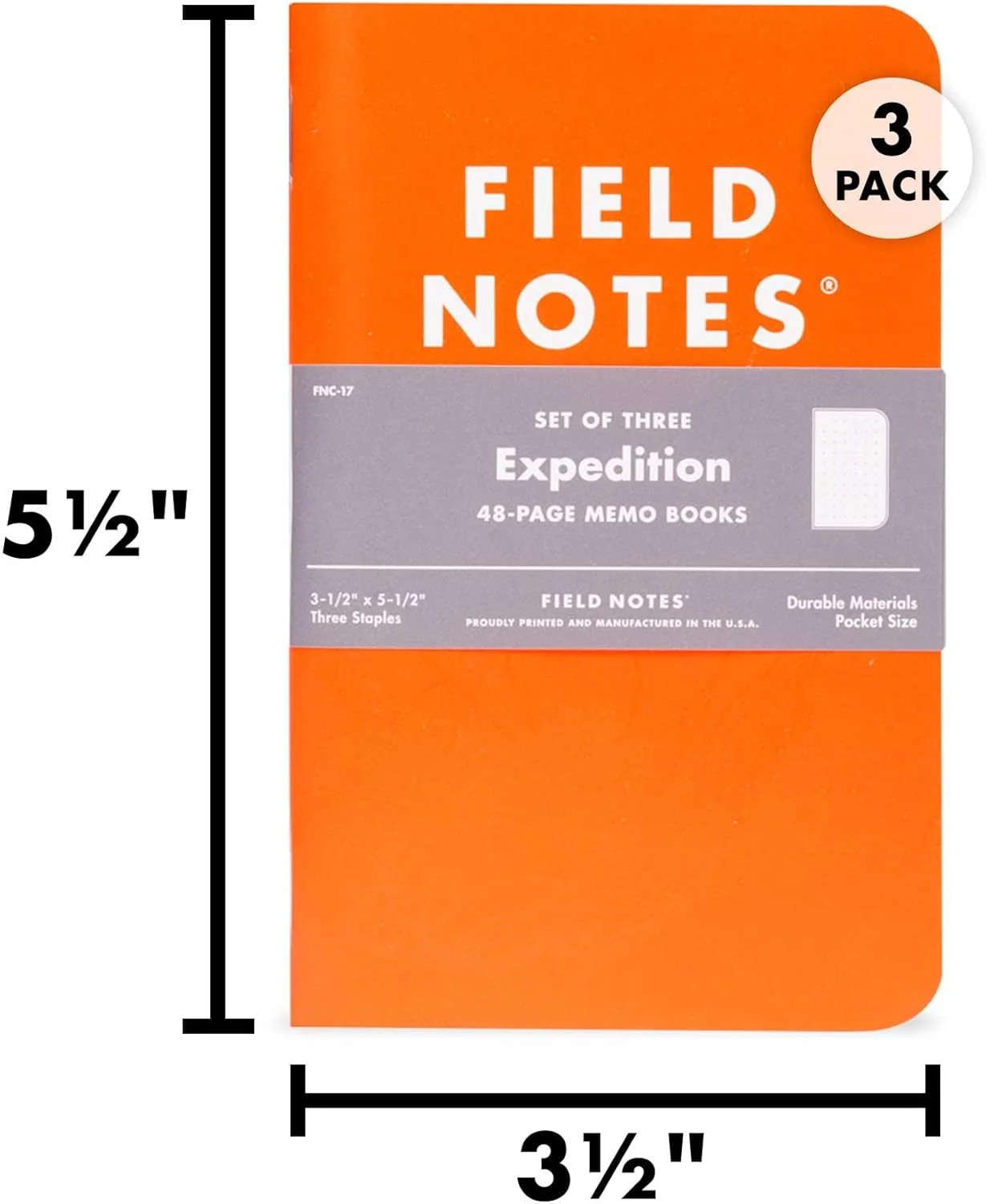 Field Notes | Expedition Edition 3-Pack | Waterproof Notebook