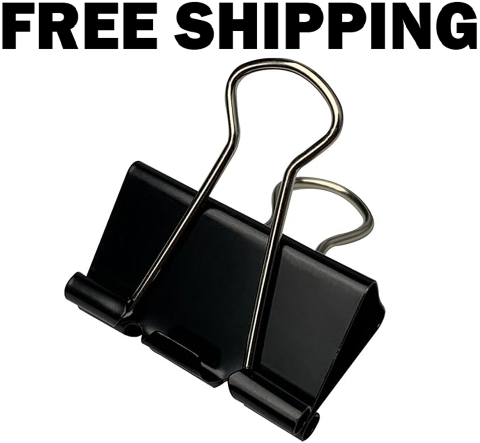 40Pcs Medium Binder Clips 1.25 Inch Black Paper Clamps Office School Supplies…