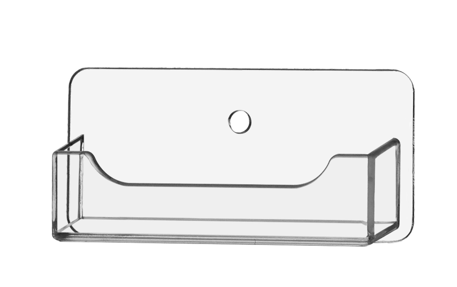 Single Pocket Horizontal Wall Mount Business Card Holder Display Qty 24