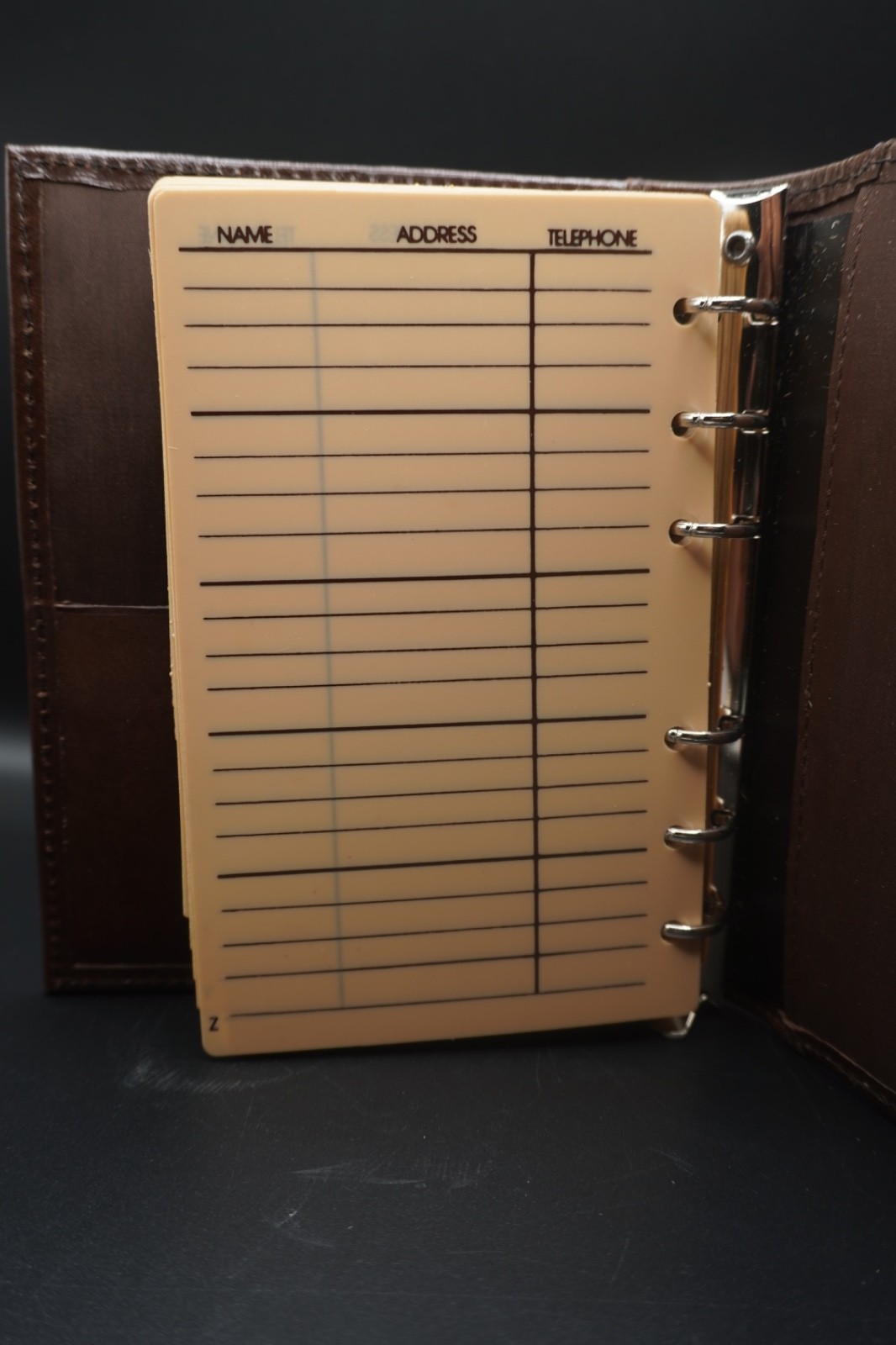 Belle Cadeaux Perma Correctible Address Book 7×9″ Leather Cognac