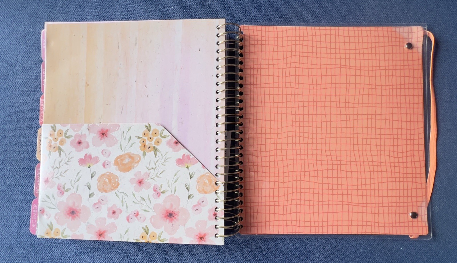 17 Month Planner ZINNIA GARDEN Aug 2025 -Dec 2026 Weekly Planning Note Page Gift