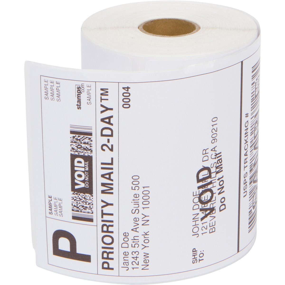 20 Rolls Direct Thermal Shipping Labels 250/Roll 4×6 For Zebra LP2844 ZP450