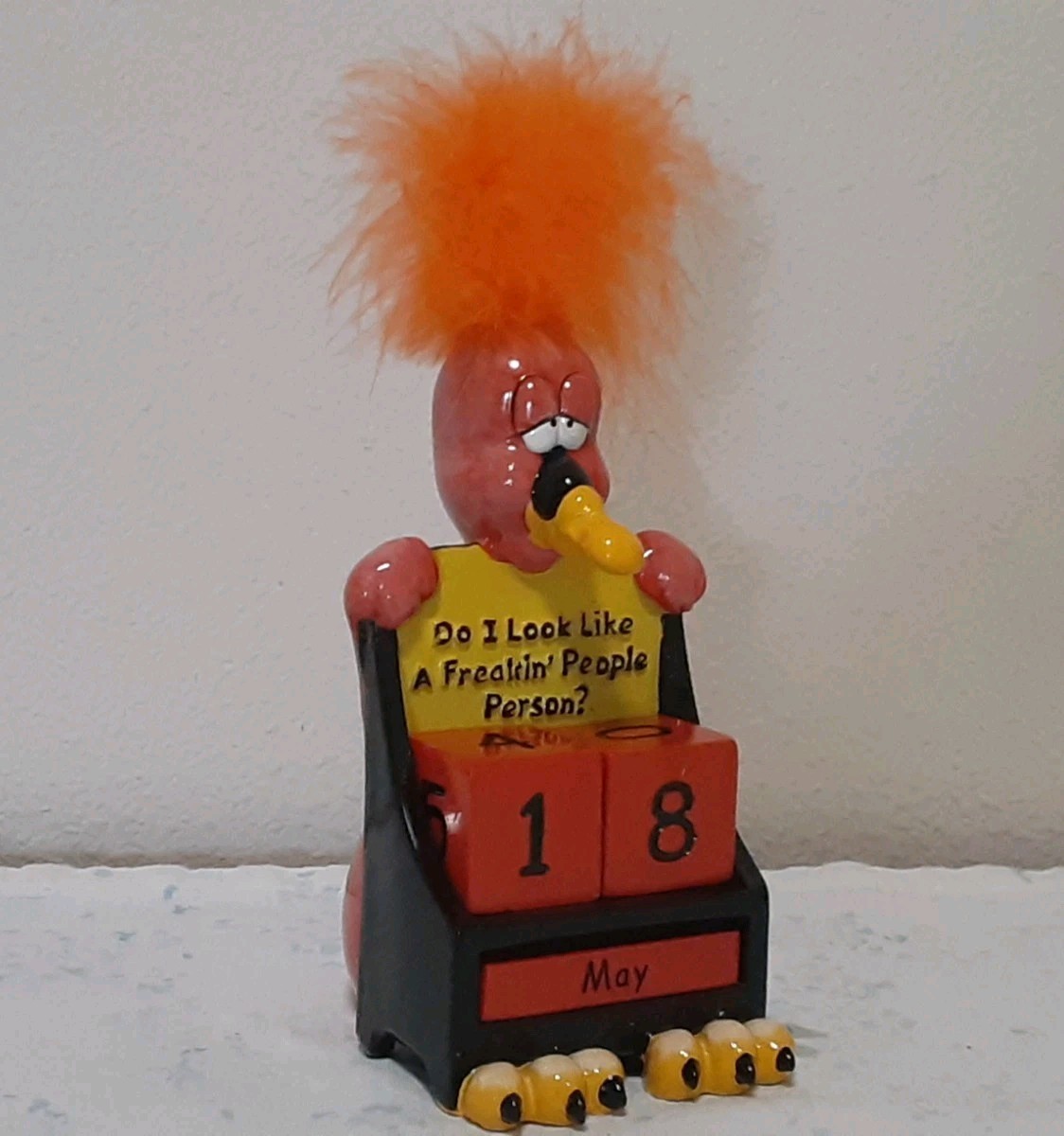 Vintage Perpetual Desk Calendar “Do I Look Like A Freakin’ People Person” Used