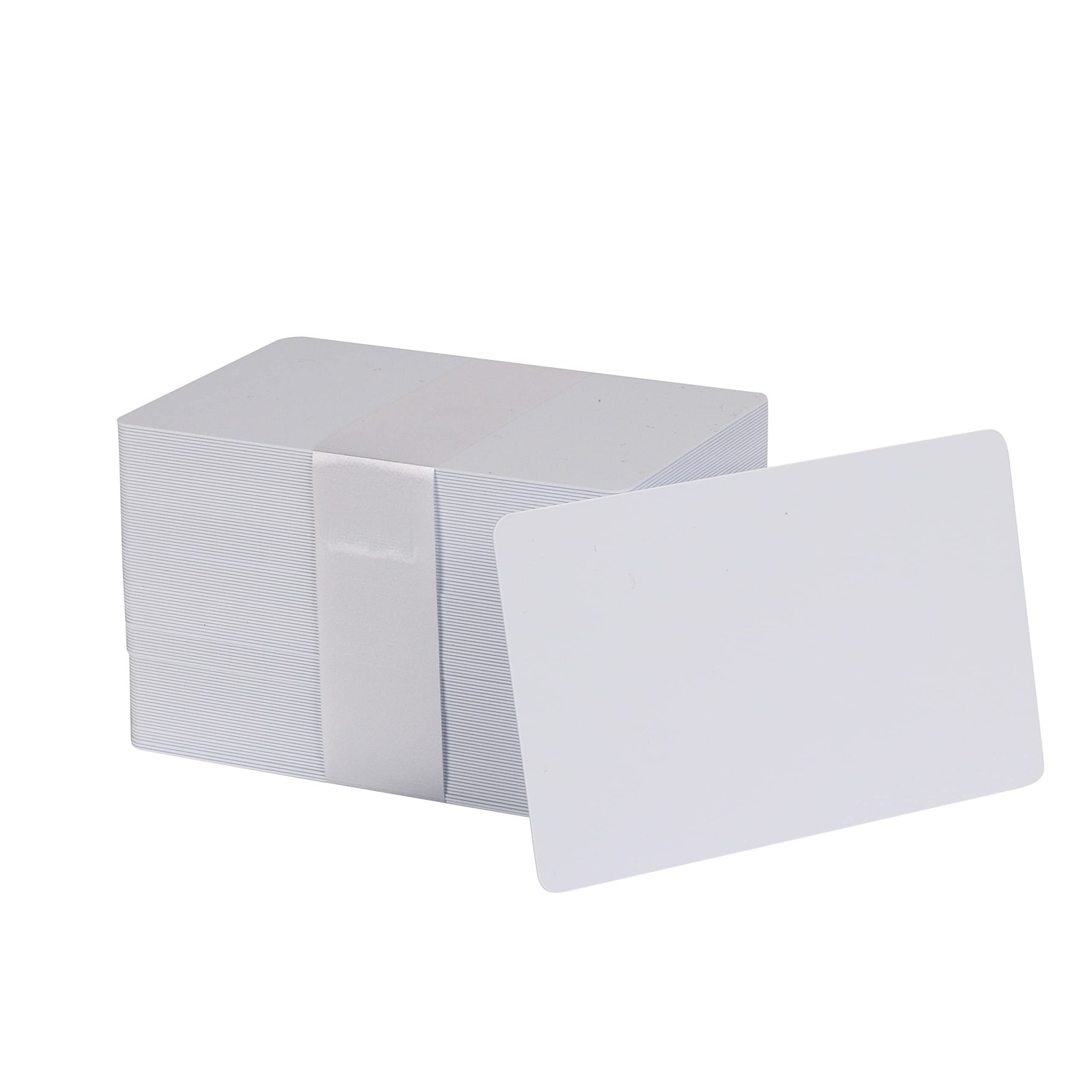 100 Pack CR80 White PVC Cards 20 Mil Blank Plastic ID Cards