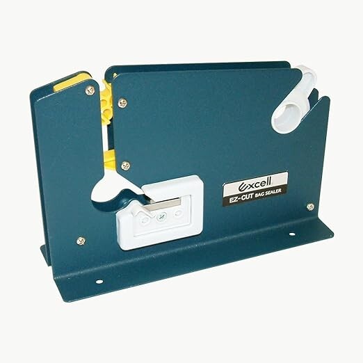 Excell 605K Bag Sealing Tape Dispenser: 1/2″ wide, Blue