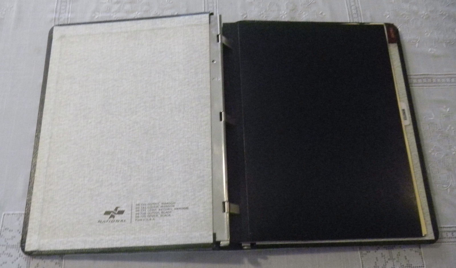 Vintage NATIONAL 98-731 “Minute Book” Binder Maroon Leatherette For 8.5 x 11 in