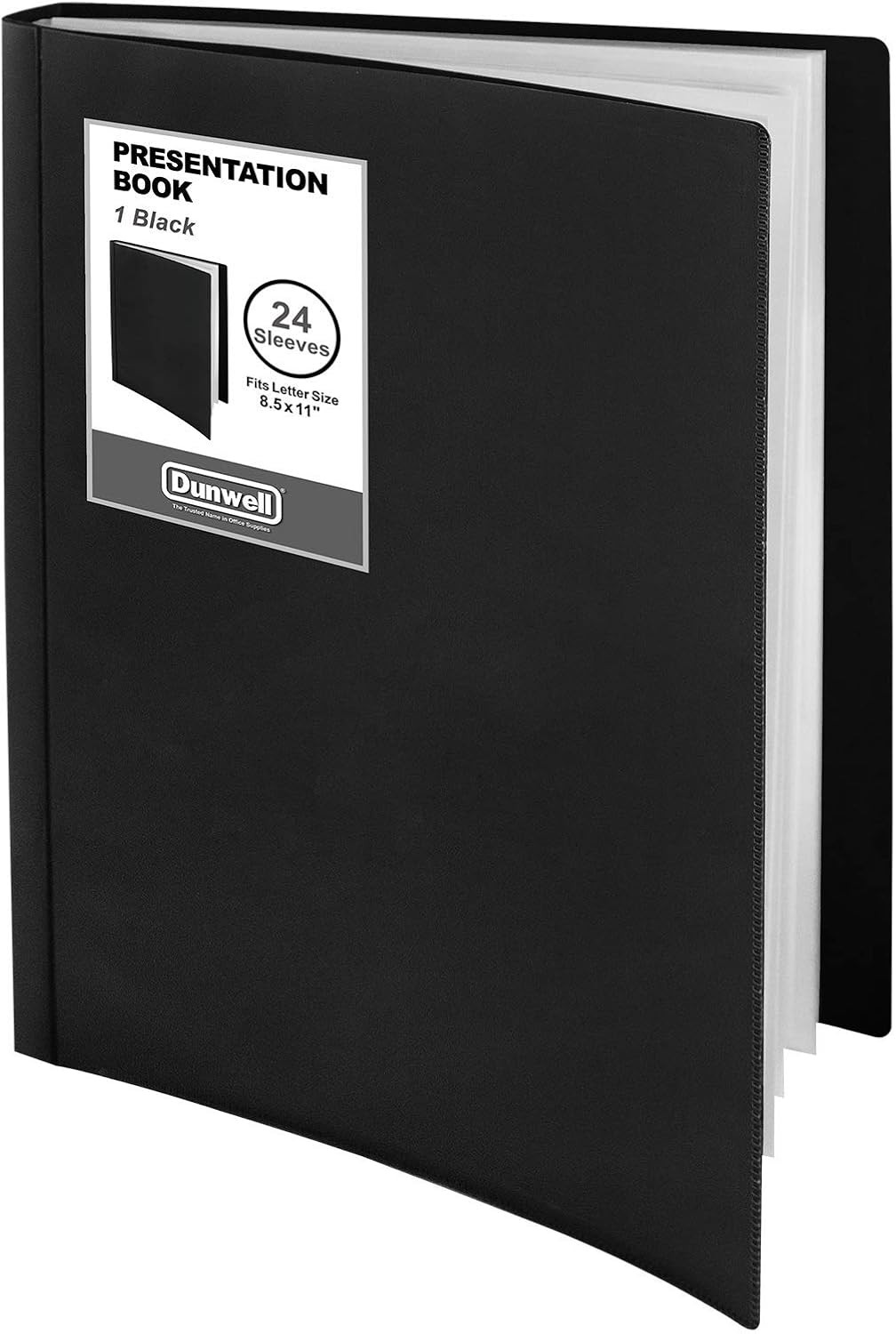 Dunwell Presentation Binder 24-Pocket, Displays 48 Pages, 8.5×11 Portfolio Binde