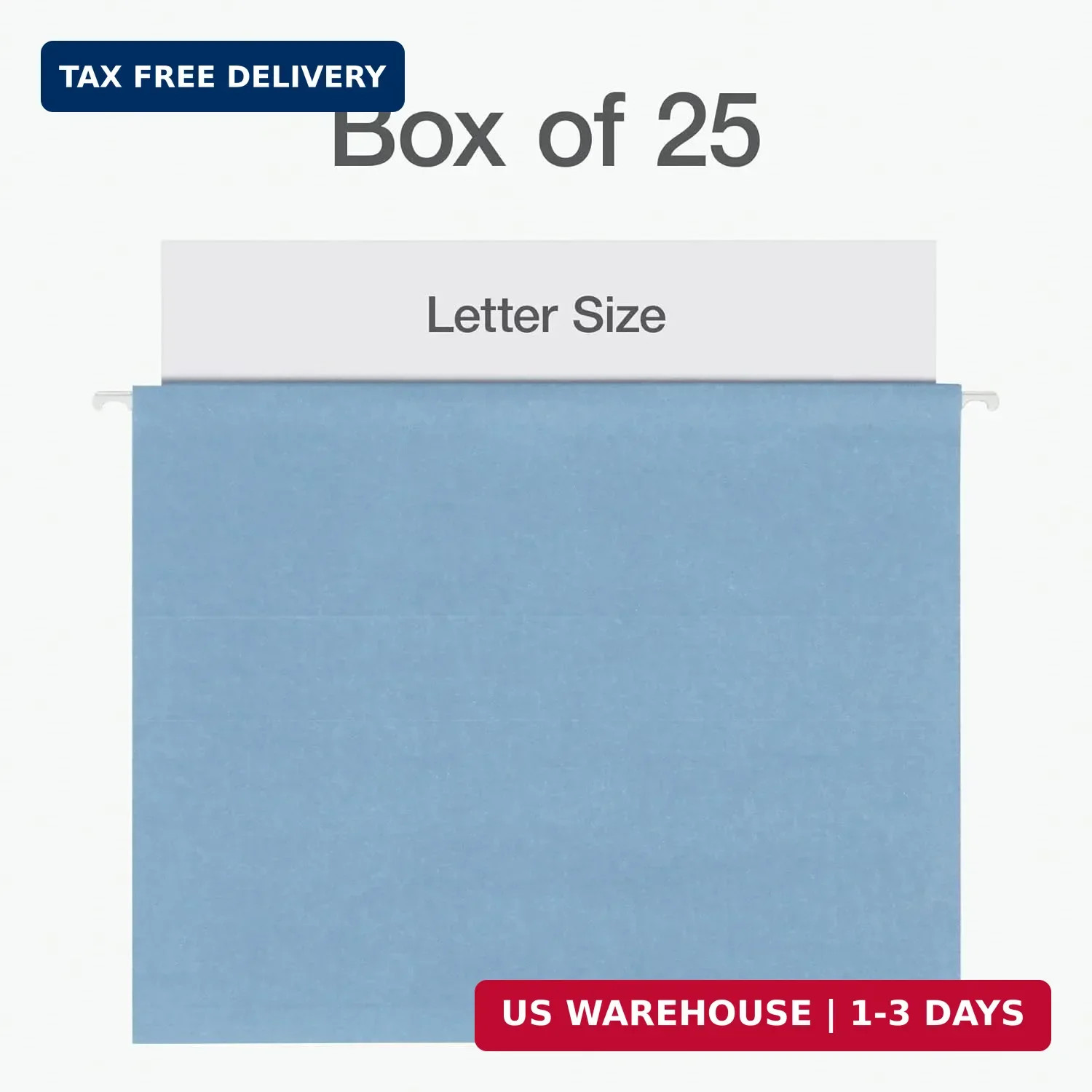 Pendaflex Hanging File Folders, 25 Pack, Letter Size (8.5″ x 11″), Assorted Colo