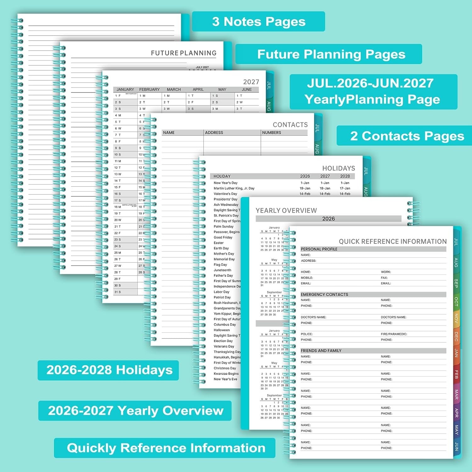 2026-2027 Weekly Appointment Book & Planner – Daily Hourly Planner 2026-2027,…