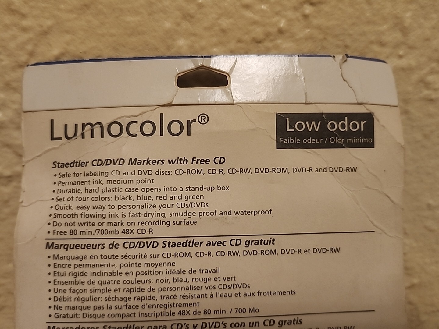 Lumocolor 4 Color Marker Pen Set Easel Case Staedtler Germany CD DVD CD-R Label