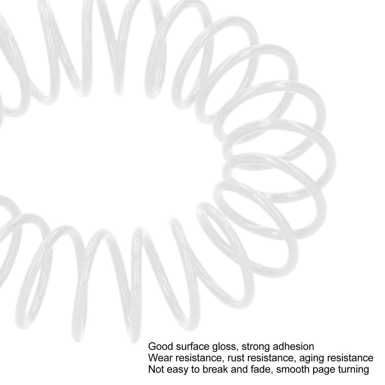 20Pcs Plastic Spiral Binding Coils Stationery accessories19mm 3/4in ID 30 Hol…