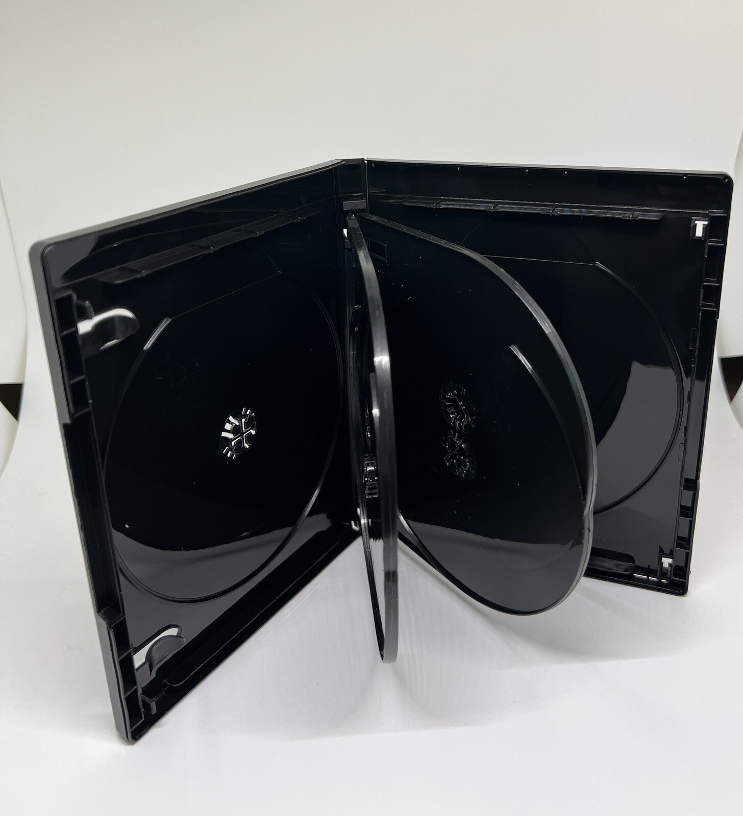 5 PCS NEW 15mm 4K ULTRA HD BLACK 6-DISC CASE, BOOKLET CLIPS, PS6-15MM UHD