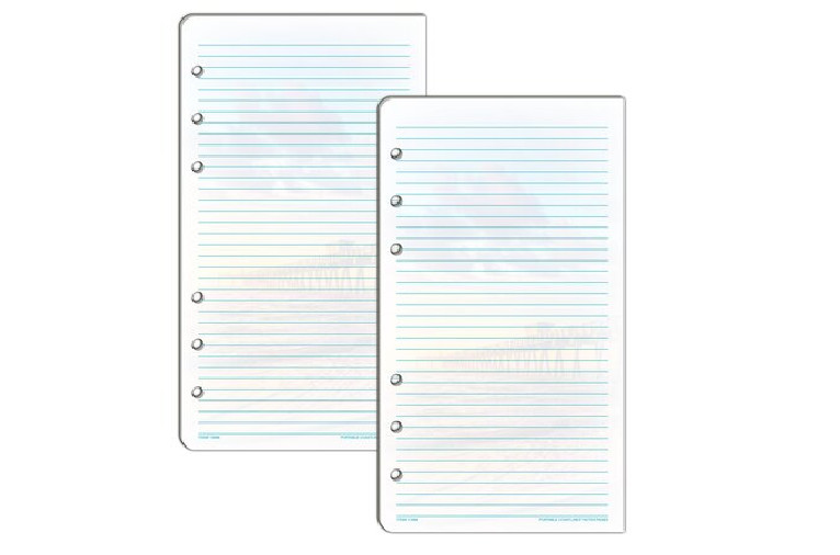 Coastlines Lined Note Pad, Portable Size 3 3/4″ x 6 3/4″ 2-Pack of 24 Pages