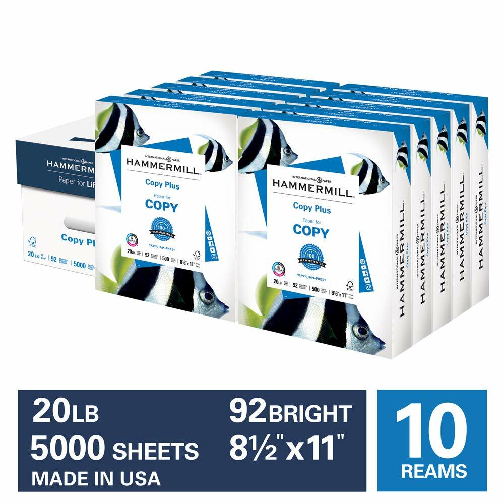 Hammermill Copy Plus 20lb Paper, 8.5 x 11, 92 Bright