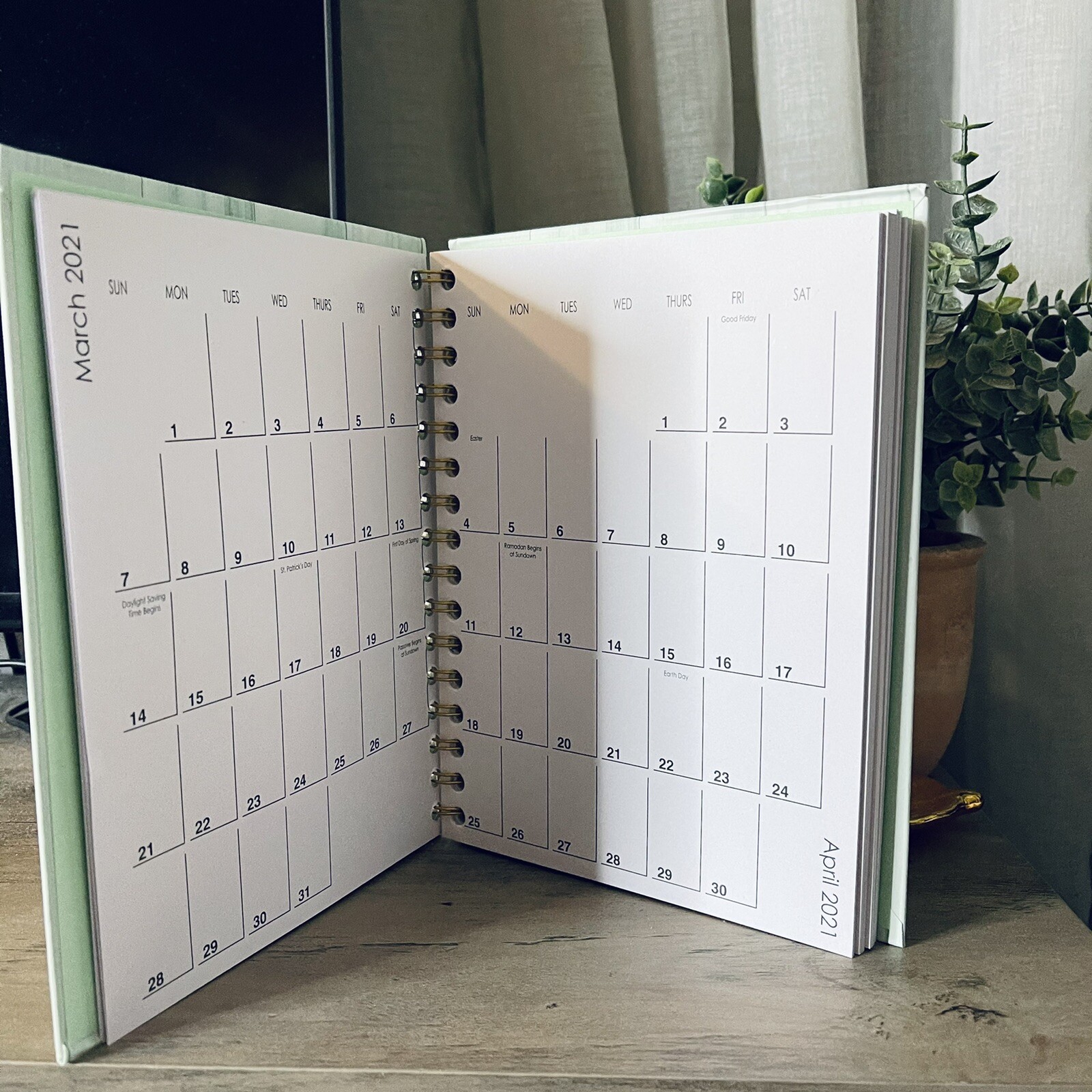 2021 Planner 18 Month Weekly Agenda 8/20-01/22 Corinthians Blue Gold Elastic
